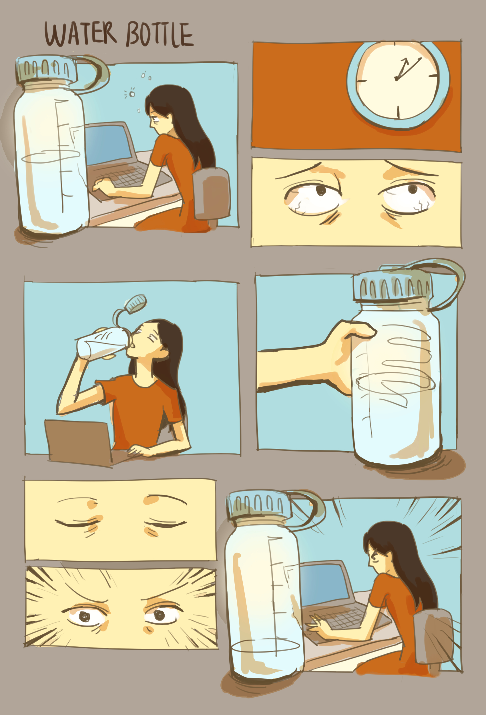 Water Bottle by Vanessa Cheung